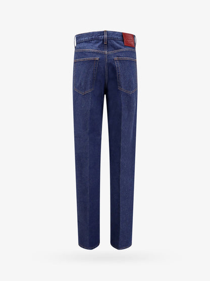 Gucci Cotton Jeans With Back Logo Patch