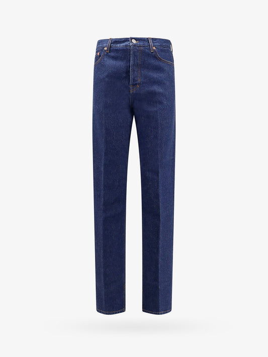 Gucci Cotton Jeans With Back Logo Patch