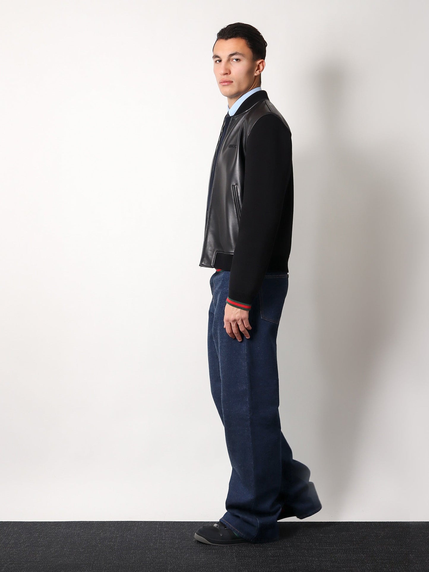 Gucci Cotton Jeans With Back Logo Patch