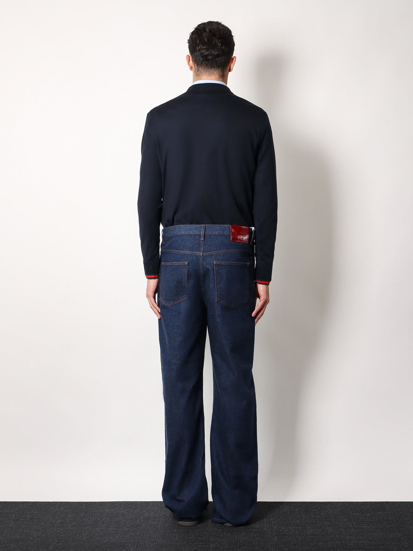 Gucci Cotton Jeans With Back Logo Patch