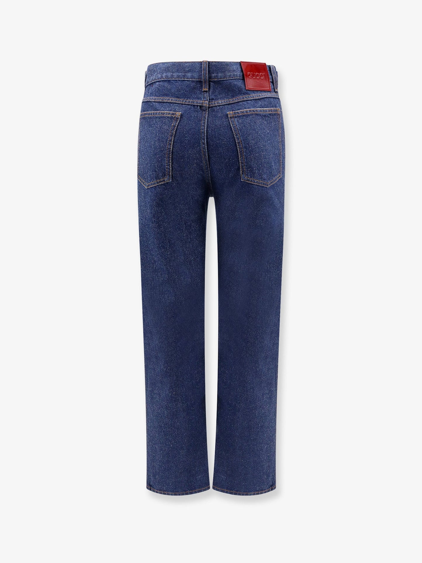 Gucci Cotton Jeans With Back Logo Patch