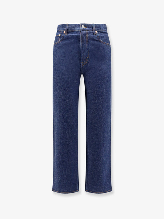 Gucci Cotton Jeans With Back Logo Patch