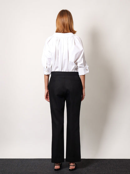 Gucci Wool And Mohair Trouser With Gucci Embroidery