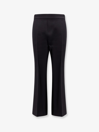Gucci Wool And Mohair Trouser With Gucci Embroidery