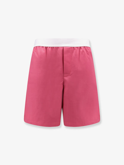Gucci Wool Shorts With Frontal Logo