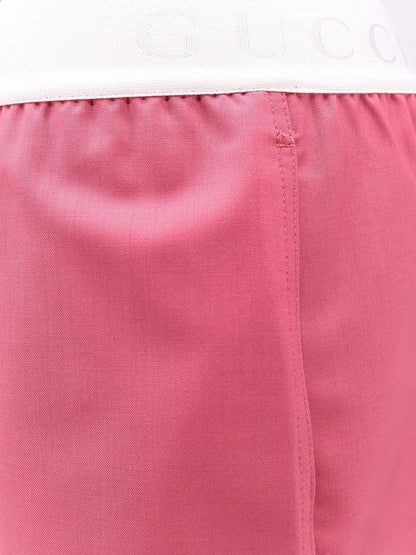 Gucci Wool Shorts With Frontal Logo