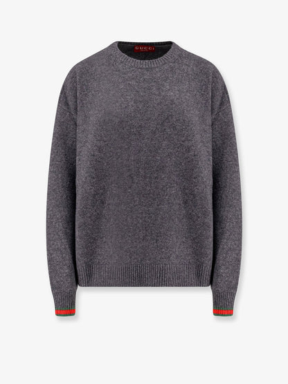 Gucci Wool And Cashmere Sweater With Web Details