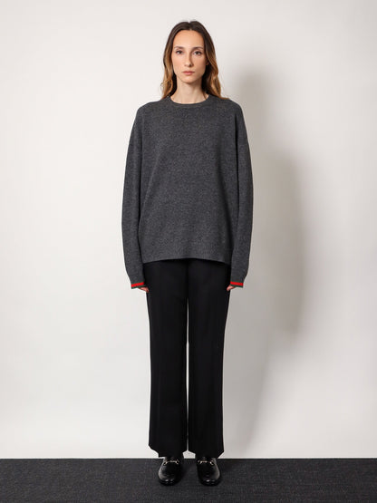 Gucci Wool And Cashmere Sweater With Web Details