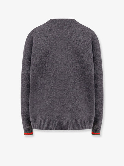 Gucci Wool And Cashmere Sweater With Web Details