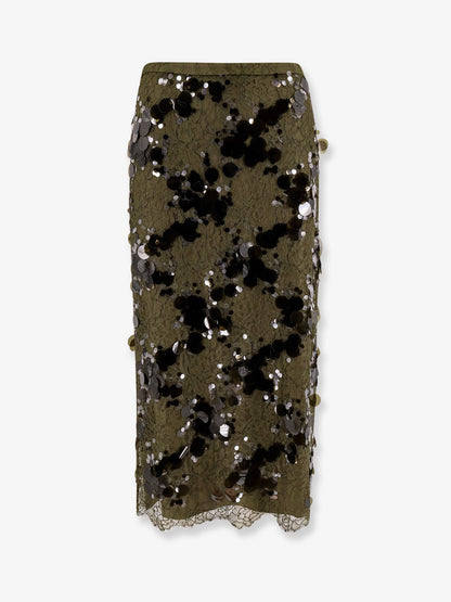 Gucci Laces Skirt With All Over Sequins