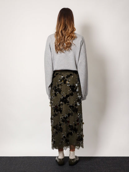 Gucci Laces Skirt With All Over Sequins