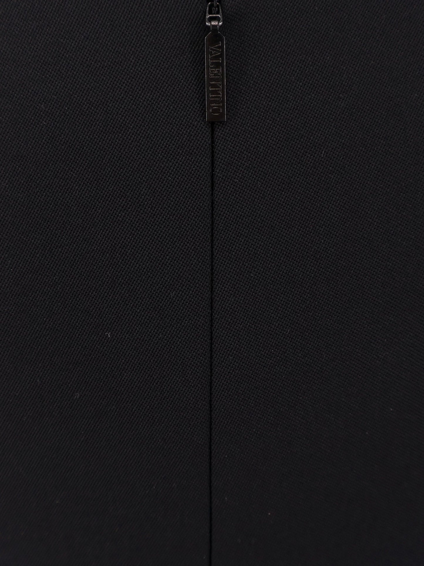 Valentino Virgin Wool Longuette Skirt With Slits And Silk Lining