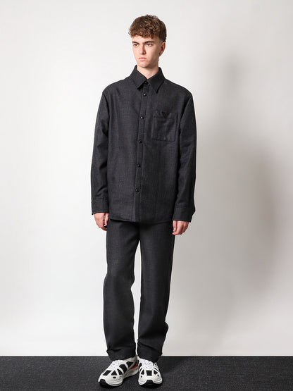 Valentino Virgin Wool Jacket With Metal V Detail