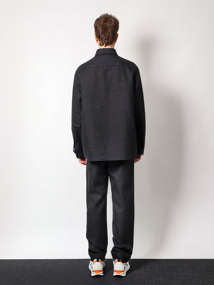 Valentino Virgin Wool Jacket With Metal V Detail