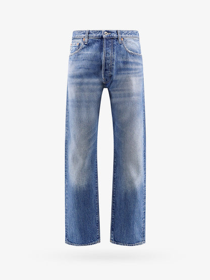 Valentino Cotton Jeans With Back V Detail