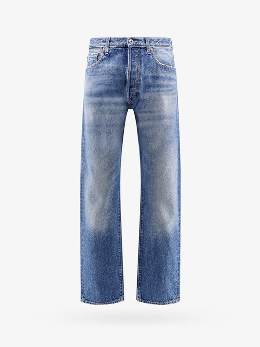 Valentino Cotton Jeans With Back V Detail
