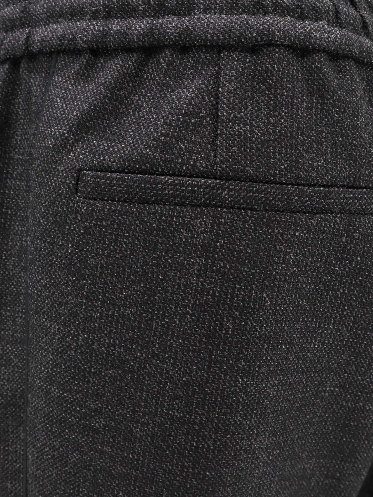 Valentino Virgin Wool Trouser With Fold At The Bottom