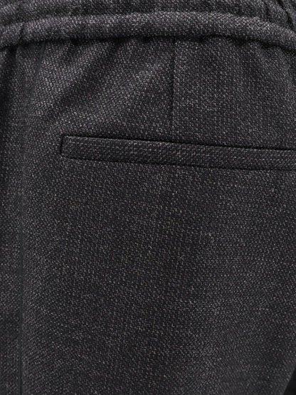 Valentino Virgin Wool Trouser With Fold At The Bottom
