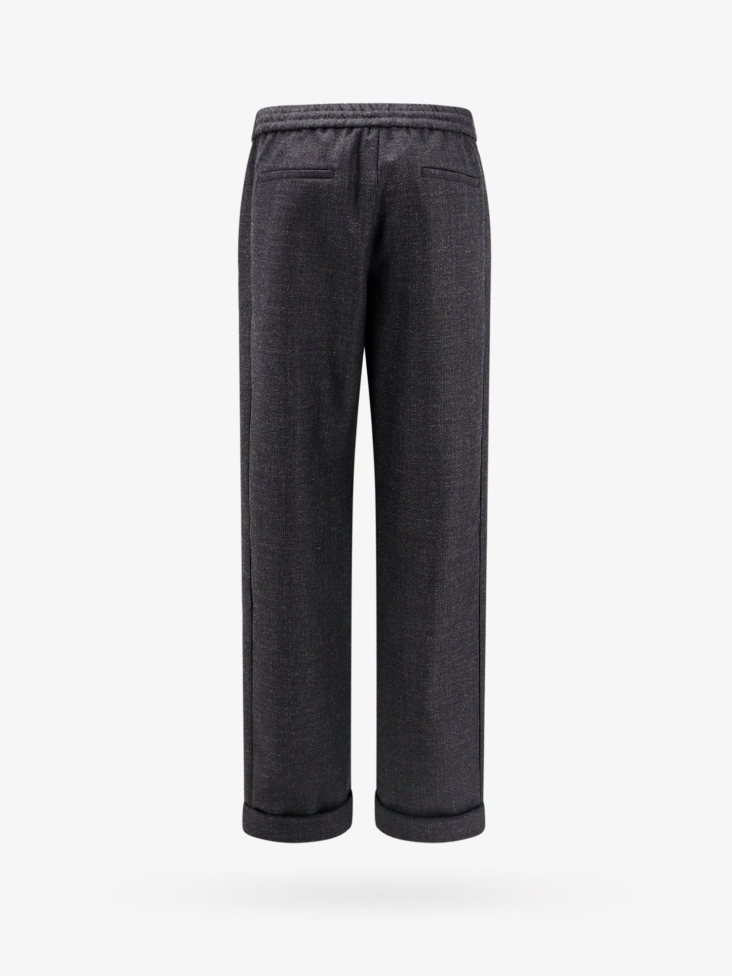 Valentino Virgin Wool Trouser With Fold At The Bottom