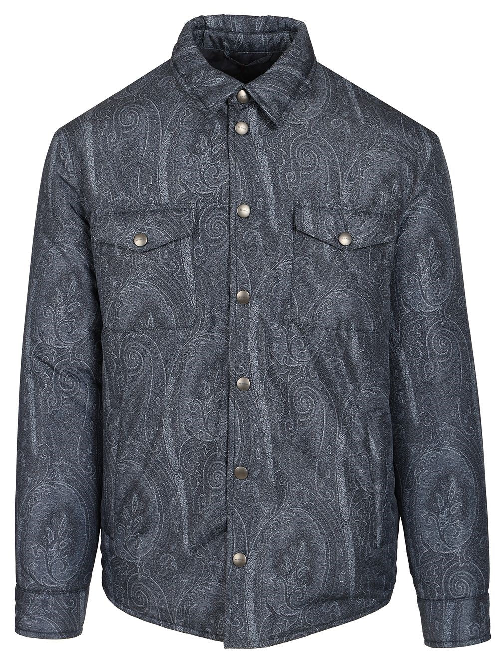 Etro Overshirt Paisely Decoration - Blue