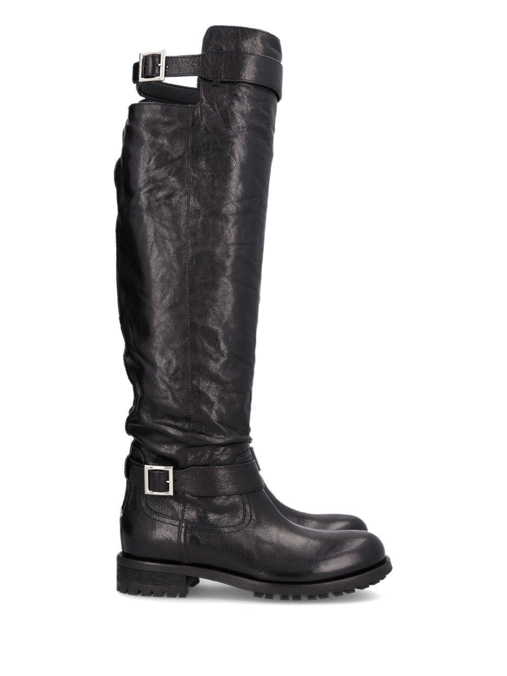 Jimmy Choo Biker Knee Boot - Black