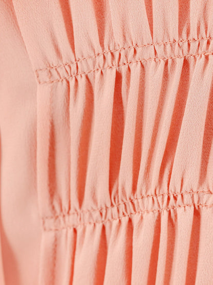 Chloe' Silk Dress With Frontal Drapery