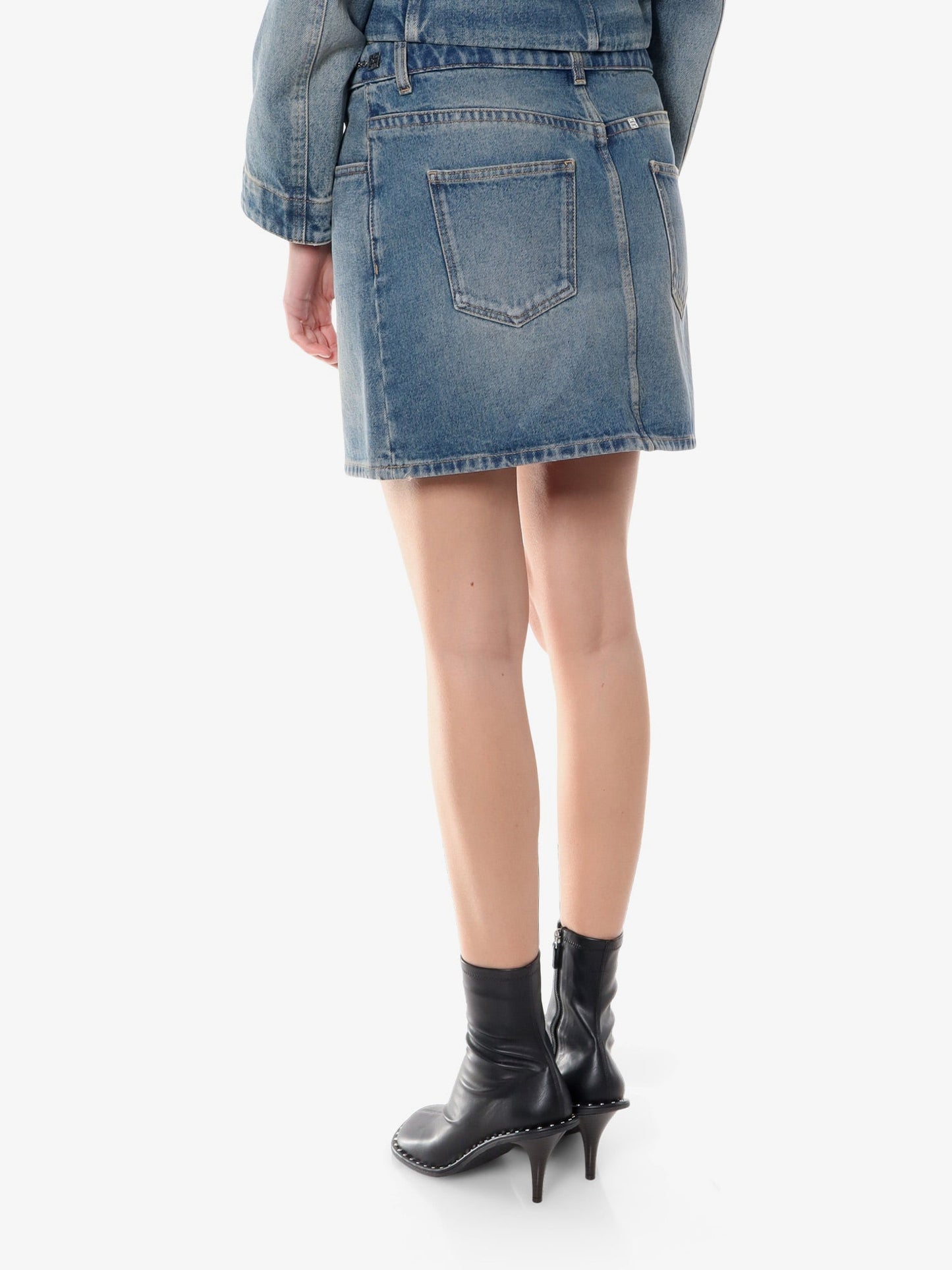Givenchy Denim Skirt With 4g Chain