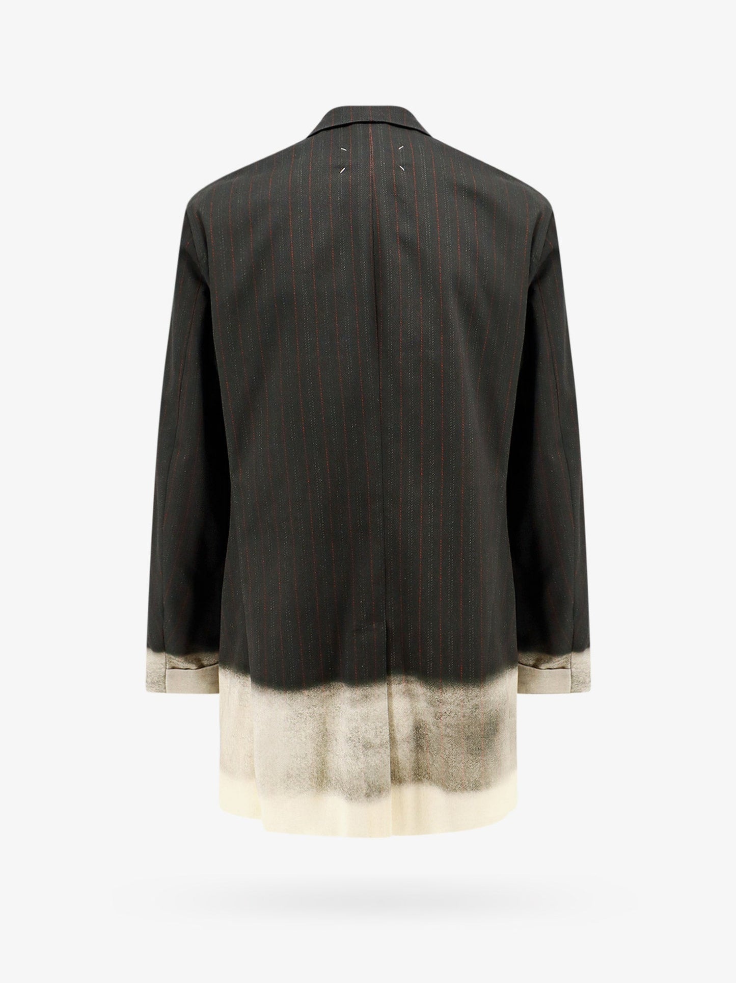 Maison Margiela Cotton Blazer With Pinstriped Motif
