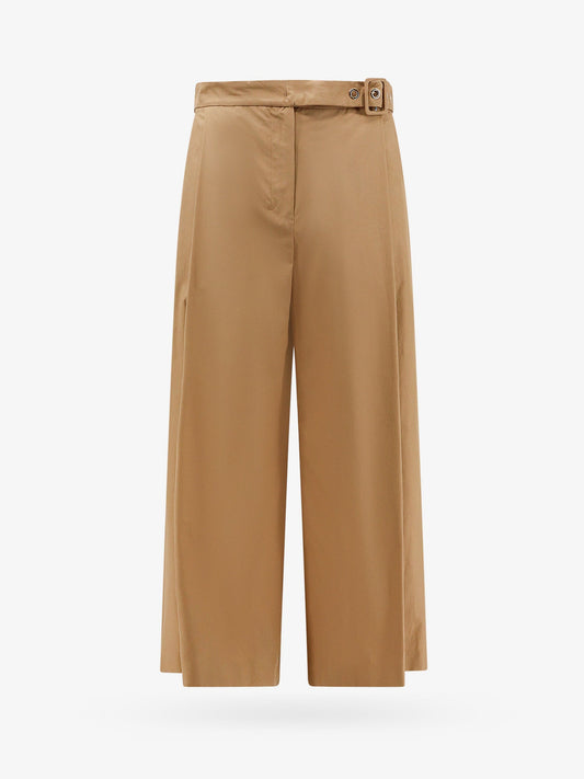 'S Max Mara Cotton Trouser With Frontal Pinces