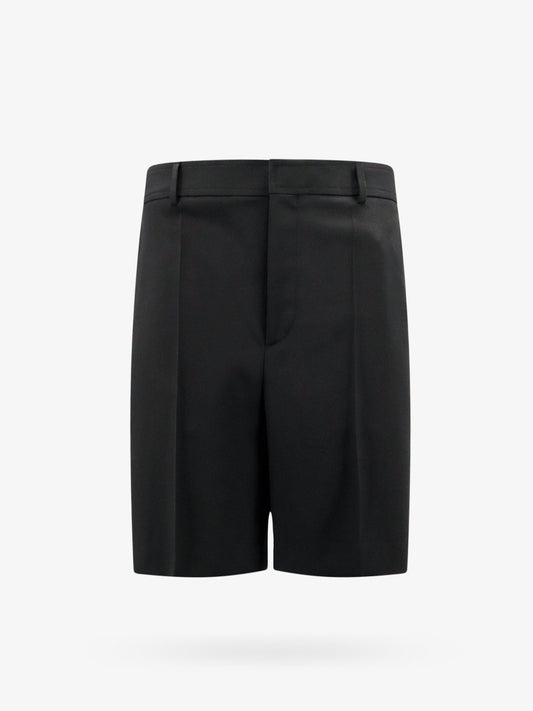 Valentino Virgin Wool Bermuda Shorts With Frontal Pinces