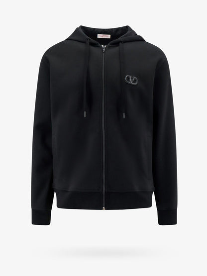 Valentino Cotton Sweatshirt With Vlogo Signature Patch