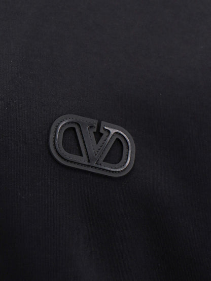 Valentino Cotton Sweatshirt With Vlogo Signature Patch
