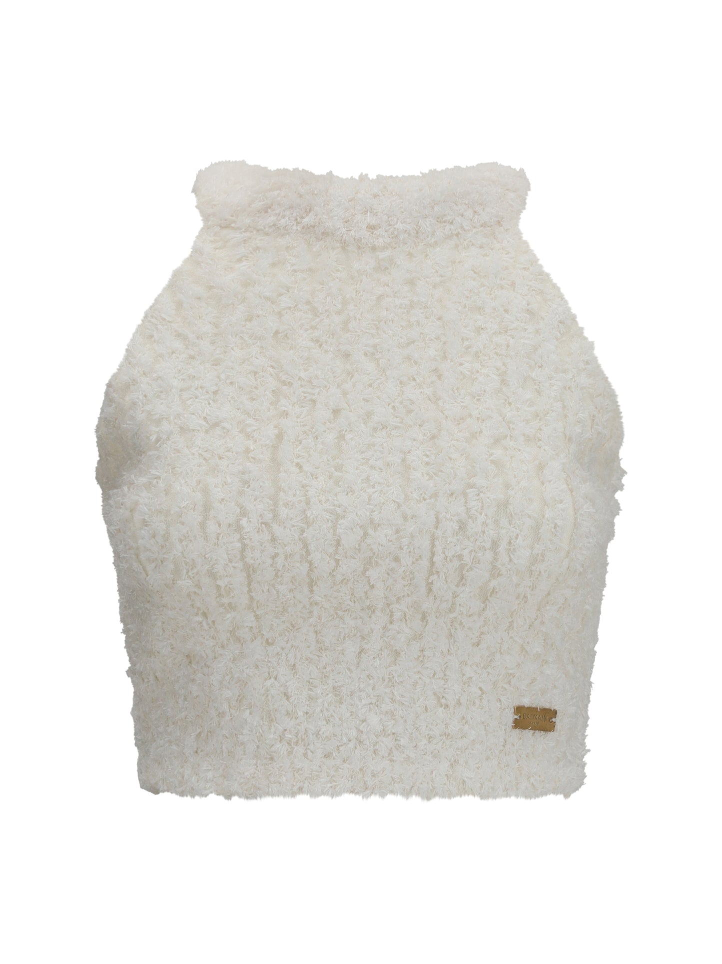 BALMAIN Sleeveless crew neck Top