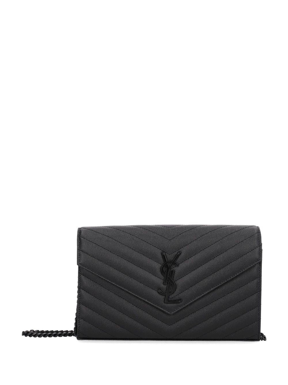 Saint Laurent Clutch Bag With Chain - Black