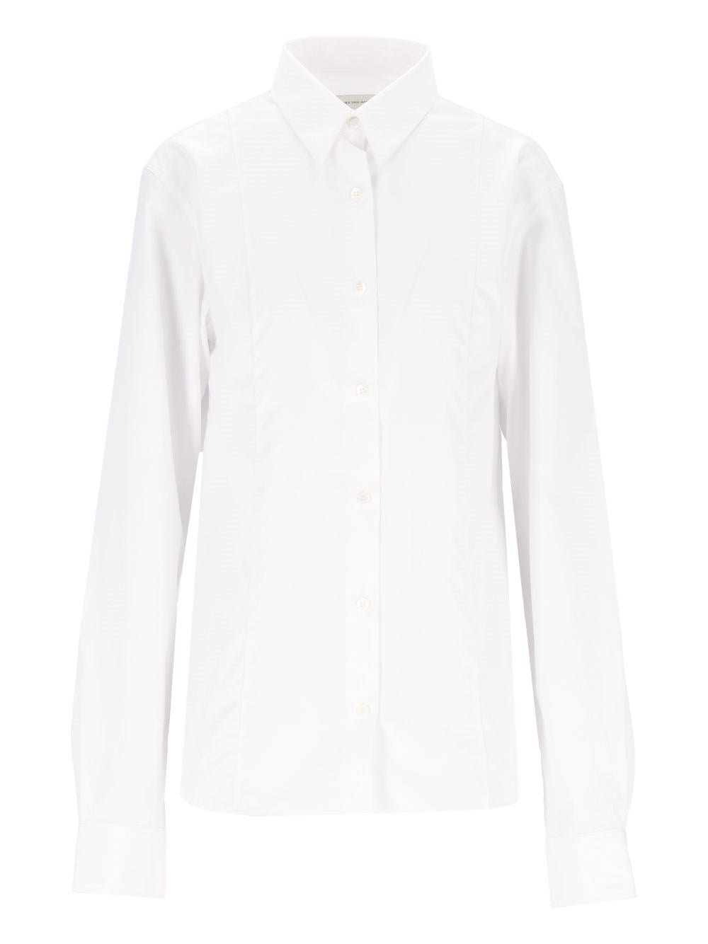 Dries Van Noten "Chloris" Cotton Shirt - White