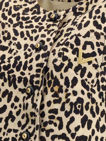 VALENTINO Leopard-print long Dress