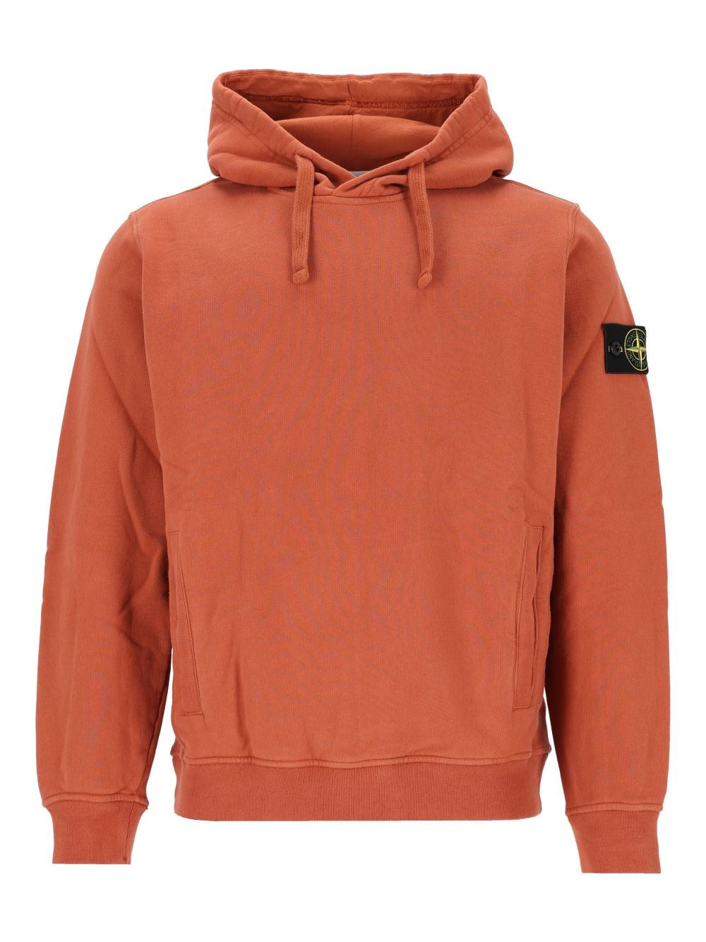 Stone Island Brushed Organic Cotton Hoodie - Red