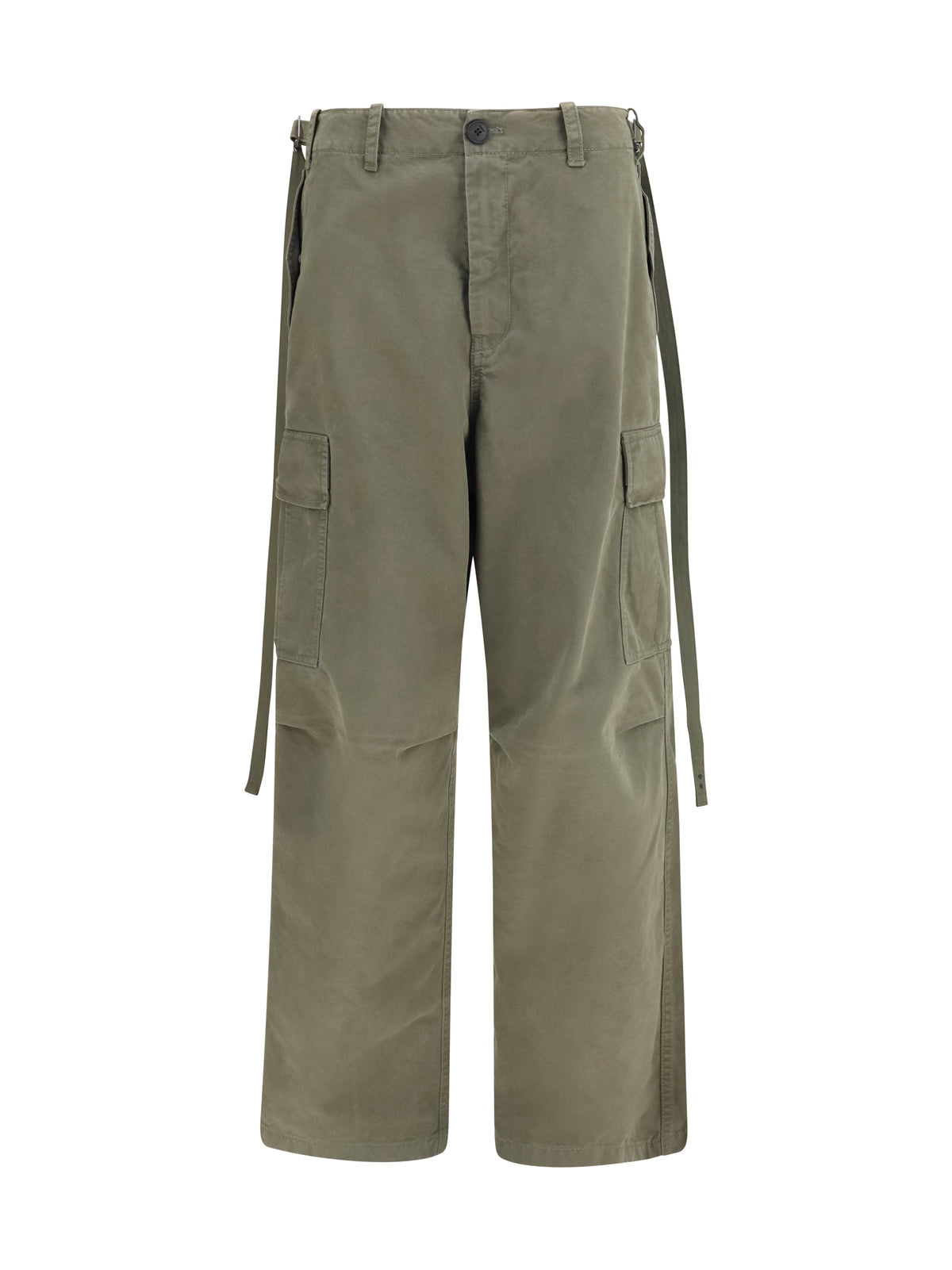 Fendi Cotton Cargo Pants - Green Military