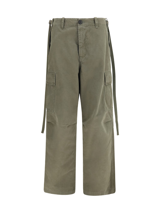 Fendi Cotton Cargo Pants - Green Military