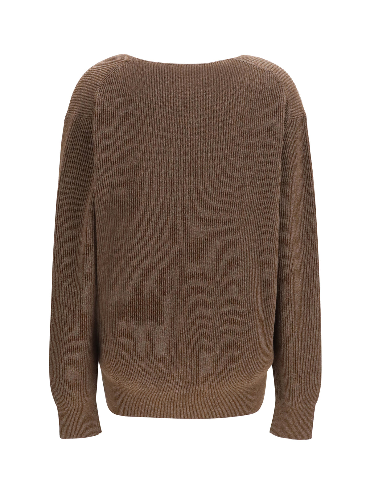 The Row Phef cotton and cashmere Sweater - Fudge