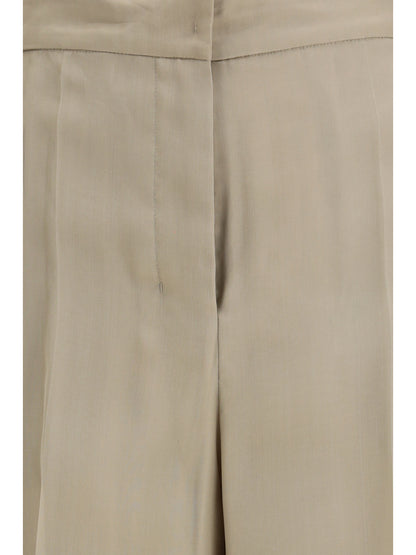 Max Mara Pianoforte Silk Pants - Sand