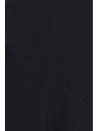 AMI PARIS Sleeveless long fluid satin Dress