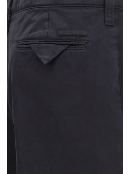 Prada Garment dyed cotton Pants - Bleu