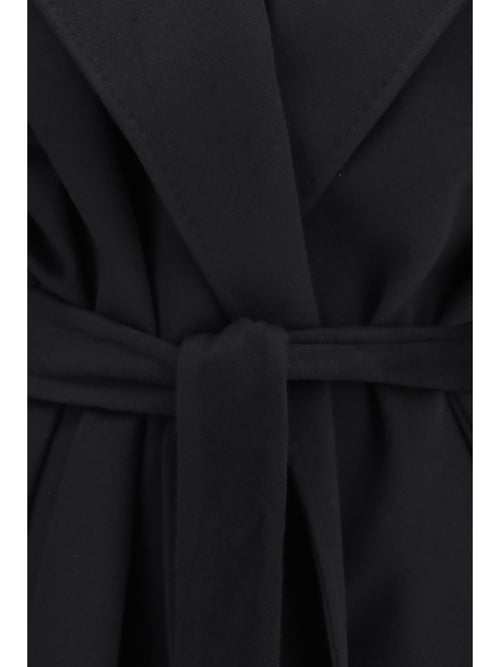 Dolce & Gabbana Long virgin wool Coat - Black