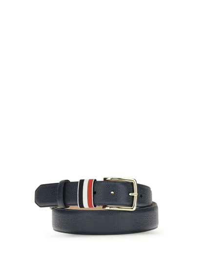 THOM BROWNE Hammered leather Belt