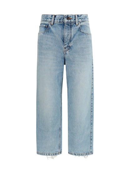 Balenciaga Jackie Capri Pants - Bleach Light Bleu