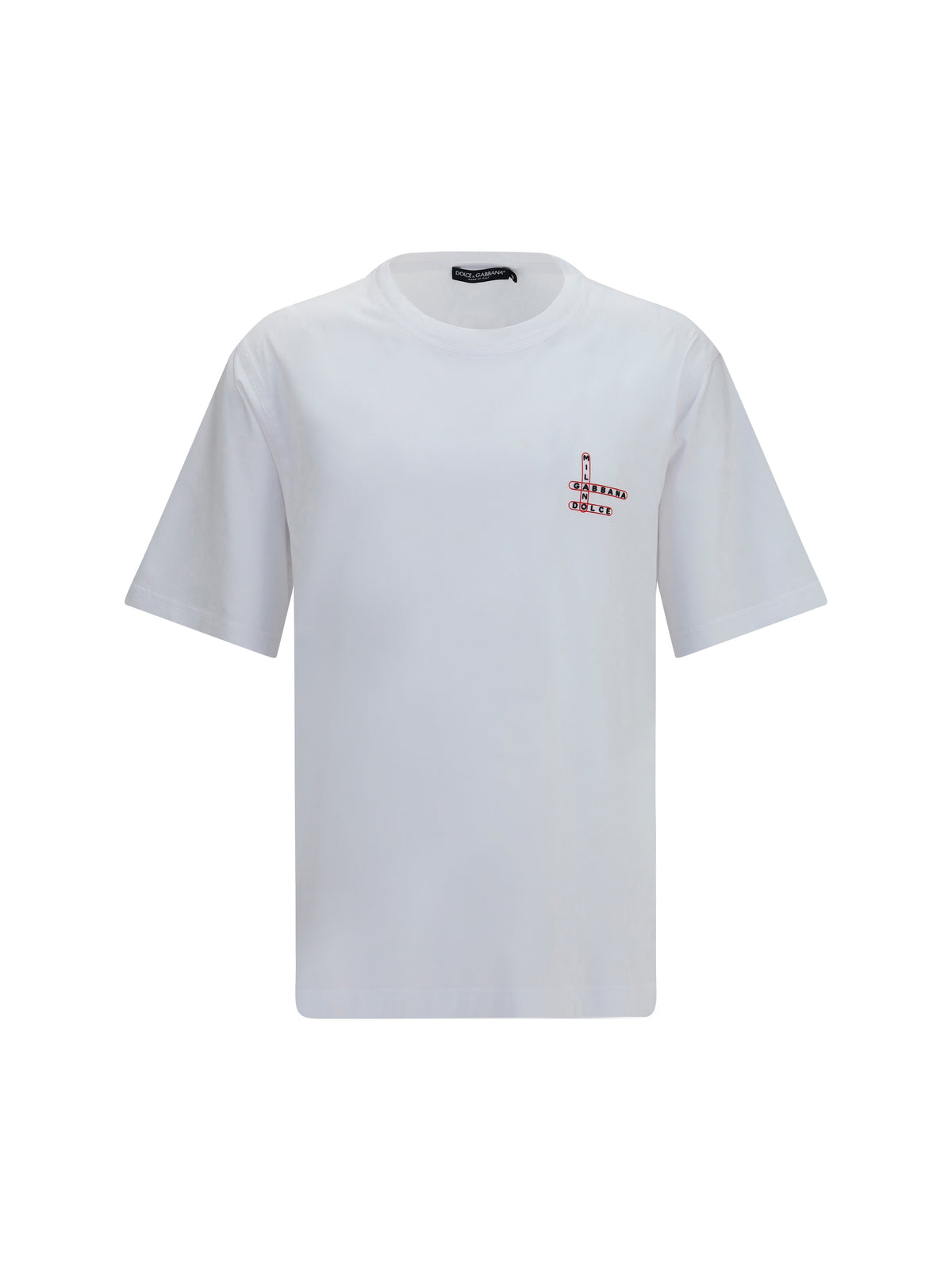Dolce & Gabbana Cotton T-shirt with back print - White Ottico
