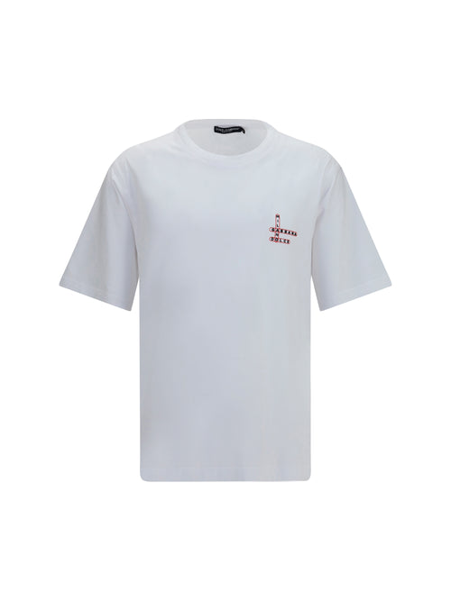 Dolce & Gabbana Cotton T-shirt with back print - White Ottico