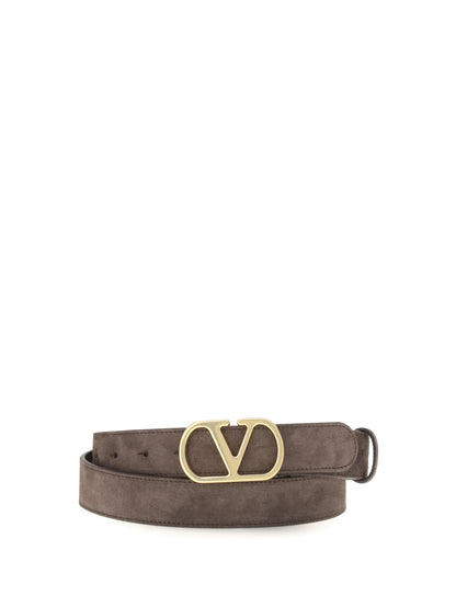 Valentino Garavani VLogo Signature Belt - Testa Di Moro