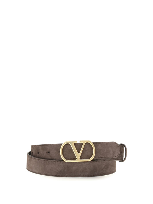 Valentino Garavani VLogo Signature Belt - Testa Di Moro